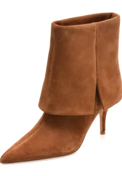 Botine elegante ALDO maro, WILAMENA 210, din piele intoarsa imagine