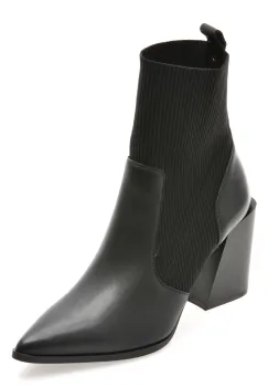 Botine elegante ALDO negre, 13472487, din piele naturala imagine