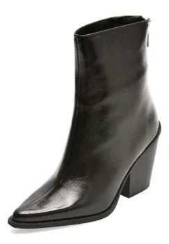 Botine elegante ALDO negre, 14163439, din piele naturala lacuita imagine