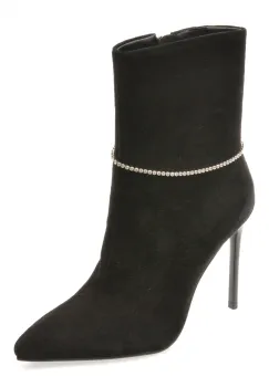 Botine elegante ALDO negre, 2231, din piele intoarsa imagine
