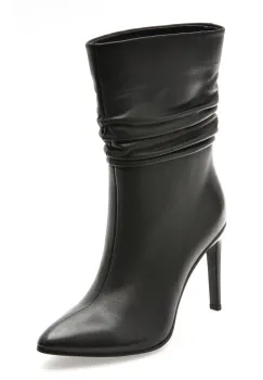 Botine elegante ALDO negre, CR147B, din piele naturala imagine