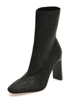 Botine elegante ALDO negre, FAELORA 007, din material textil imagine