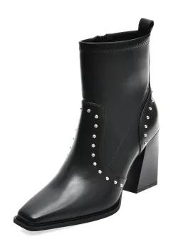 Botine elegante ALDO negre, GANINIO 001, din piele ecologica imagine