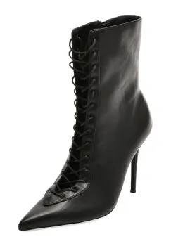 Botine elegante ALDO negre, MARCELLE 001, din piele ecologica imagine