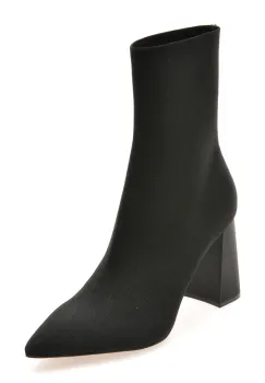 Botine elegante ALDO negre, PLUMTREE 001, din material textil imagine