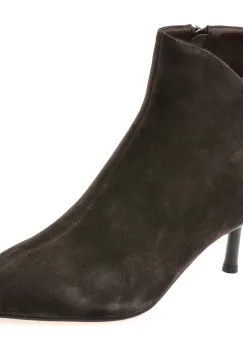 Botine elegante EPICA maro, 24A506, din piele intoarsa imagine