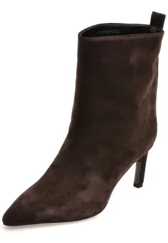 Botine elegante EPICA maro, ZJ260H, din piele intoarsa imagine