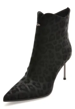 Botine elegante EPICA negre, 202760, din piele naturala imagine