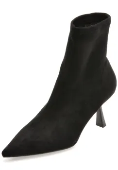 Botine elegante EPICA negre, 26R530, din material textil imagine