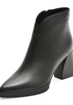 Botine elegante EPICA negre, 2748, din piele naturala imagine
