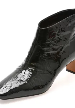 Botine elegante EPICA negre, 33M2525, din piele naturala lacuita imagine
