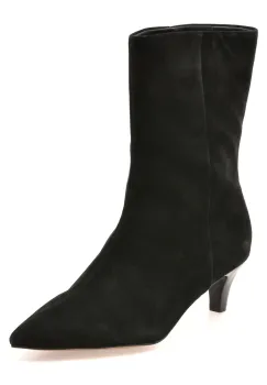 Botine elegante EPICA negre, 3566, din piele intoarsa imagine