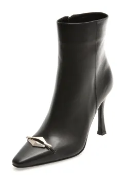 Botine elegante EPICA negre, 6672290, din piele naturala imagine