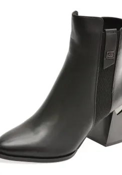 Botine elegante EPICA negre, A496, din piele naturala imagine