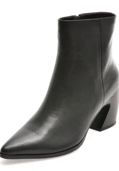 Botine elegante EPICA negre, B233, din piele naturala imagine