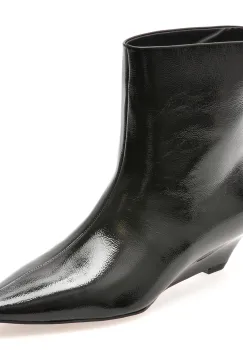 Botine elegante EPICA negre, B238, din piele naturala lacuita imagine