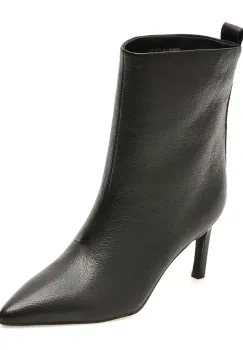 Botine elegante EPICA negre, ZJ260H, din piele naturala imagine