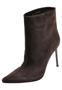 Botine elegante EPICA PREMIUM maro, 261052, din piele intoarsa imagine