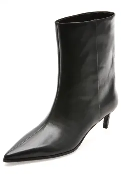 Botine elegante EPICA PREMIUM negre, 00906TB, din piele naturala imagine