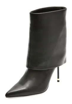 Botine elegante EPICA PREMIUM negre, 2478H, din piele naturala imagine