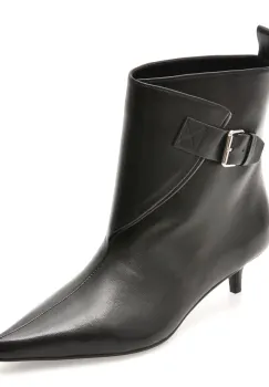 Botine elegante EPICA PREMIUM negre, H377R2, din piele naturala imagine