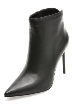 Botine elegante EPICA PREMIUM negre, T0402, din piele naturala imagine