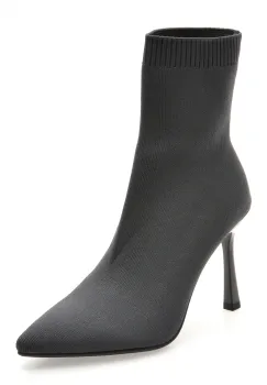 Botine elegante FLAVIA PASSINI gri, AC5831, din material textil imagine