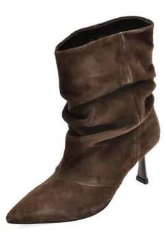 Botine elegante FLAVIA PASSINI maro, AC6248, din piele intoarsa imagine