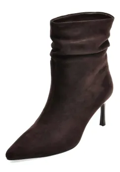 Botine elegante FLAVIA PASSINI maro, T1531A, din piele intoarsa imagine