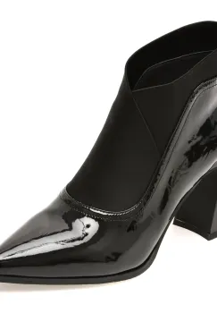 Botine elegante FLAVIA PASSINI negre, 263185, din piele naturala lacuita imagine