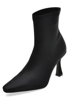 Botine elegante FLAVIA PASSINI negre, 39779, din material textil imagine