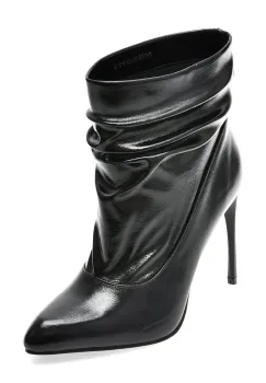 Botine elegante FLAVIA PASSINI negre, 84180, din piele ecologica lacuita imagine