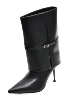 Botine elegante FLAVIA PASSINI negre, AC6504, din piele naturala imagine