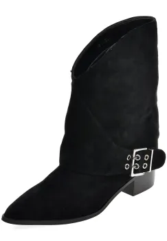 Botine elegante GRYXX negre, 2711, din piele intoarsa imagine
