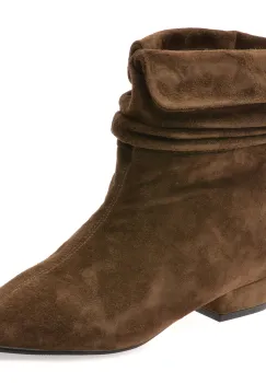 Botine EPICA kaki, H3127J, din piele intoarsa imagine