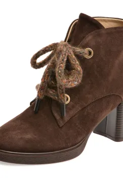 Botine EPICA maro, 3642627, din piele intoarsa imagine