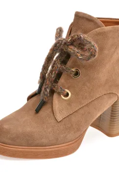 Botine EPICA maro, 3642627, din piele intoarsa imagine