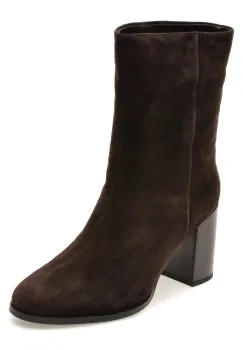 Botine EPICA maro, 6W79H, din piele intoarsa imagine