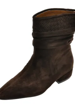 Botine EPICA maro, H520, din piele intoarsa imagine