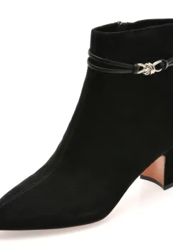 Botine EPICA negre, 33M2523, din piele intoarsa imagine