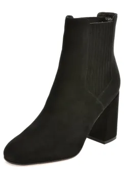 Botine EPICA negre, E4229, din piele intoarsa imagine