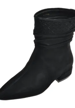 Botine EPICA negre, H520, din piele intoarsa imagine
