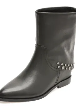 Botine EPICA negre, M1170B, din piele naturala imagine