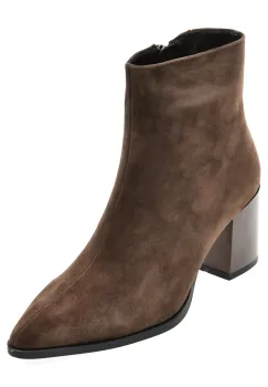 Botine FLAVIA PASSINI maro, 5996Q, din piele intoarsa imagine