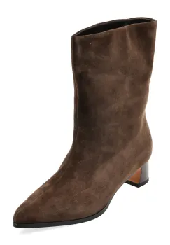 Botine FLAVIA PASSINI maro, AC6576, din piele intoarsa imagine