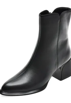 Botine FLAVIA PASSINI negre, 1306G67, din piele naturala imagine