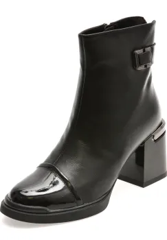 Botine FLAVIA PASSINI negre, 3013, din piele naturala imagine