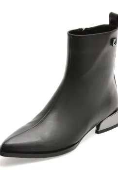 Botine FLAVIA PASSINI negre, 55773, din piele naturala imagine