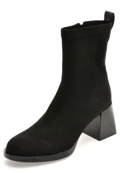 Botine FLAVIA PASSINI negre, 82673, din material textil imagine