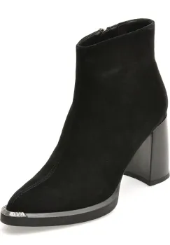 Botine FLAVIA PASSINI negre, AC5995, din piele intoarsa imagine